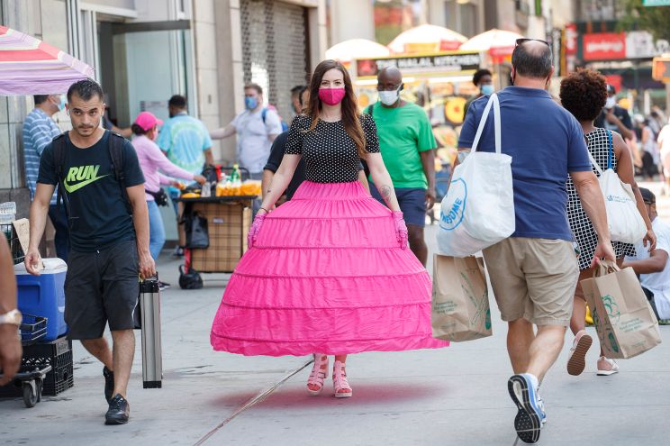 chanin white share skirts in public photos