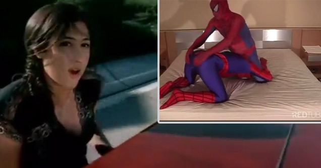 spiderman ass slap video