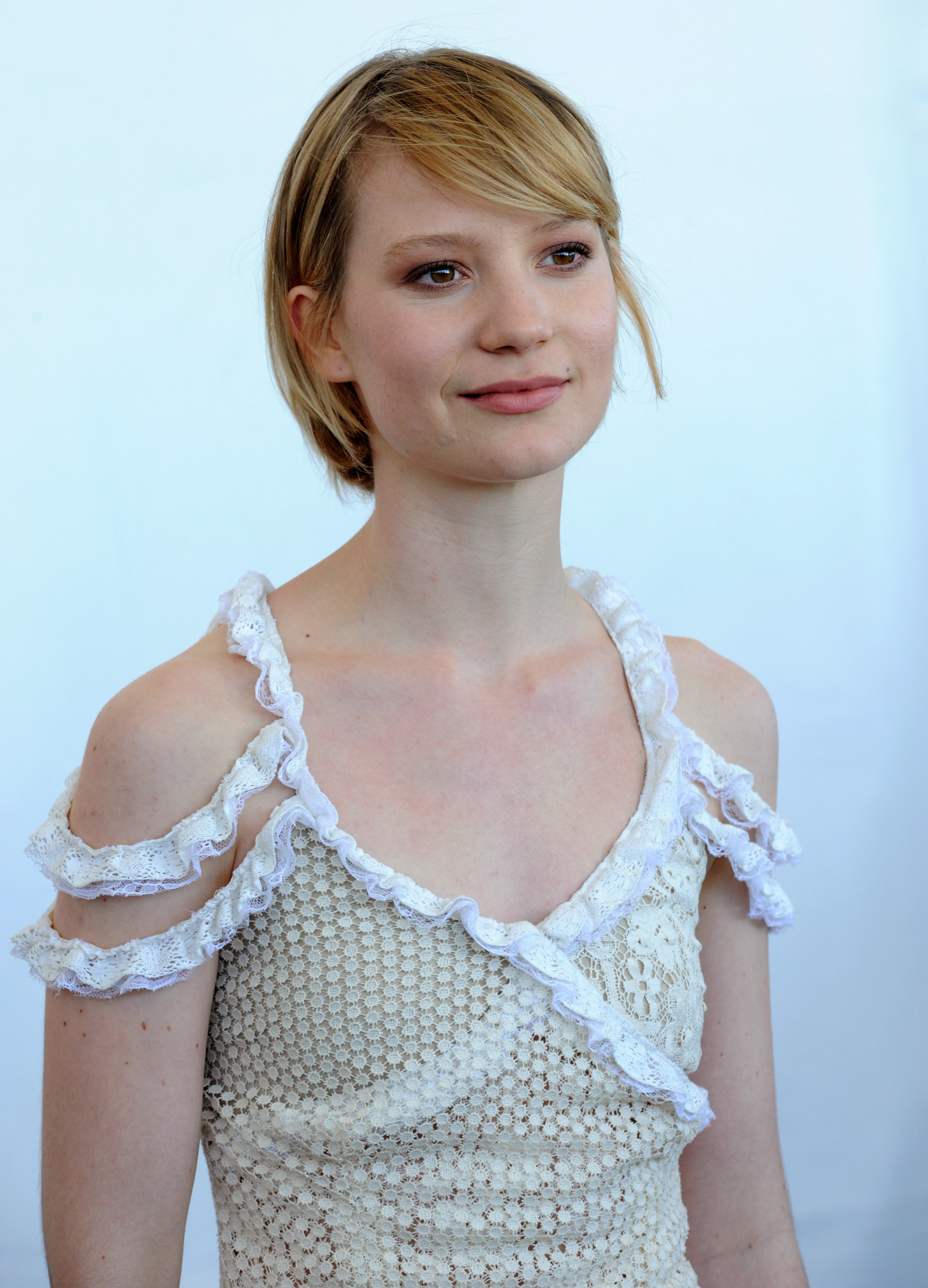 Mia Wasikowska Bikini through tops