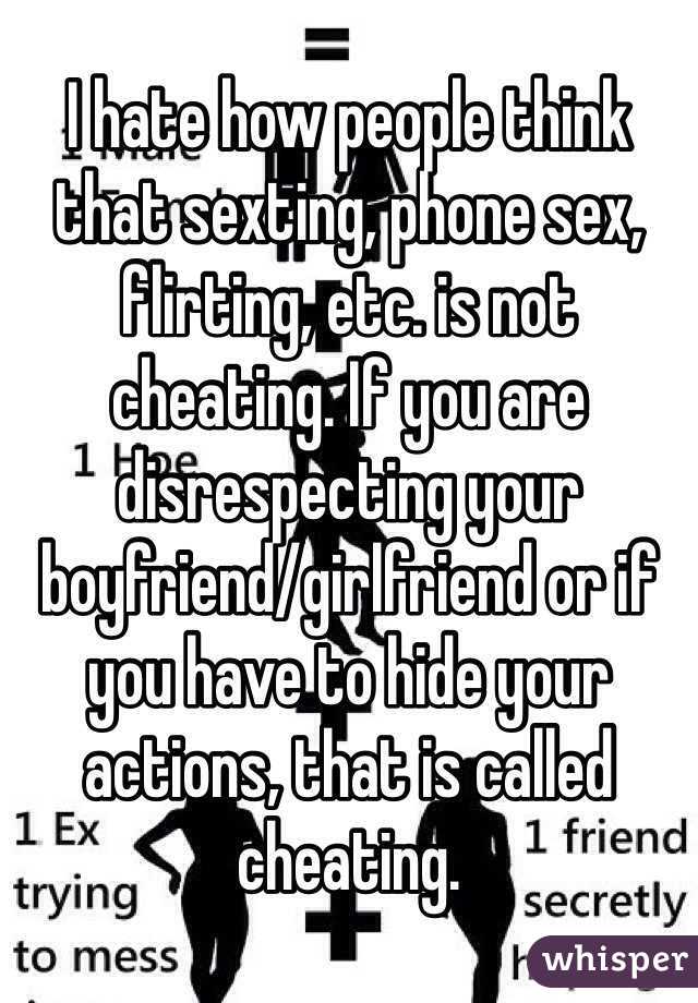 Best of Is phone sex cheating