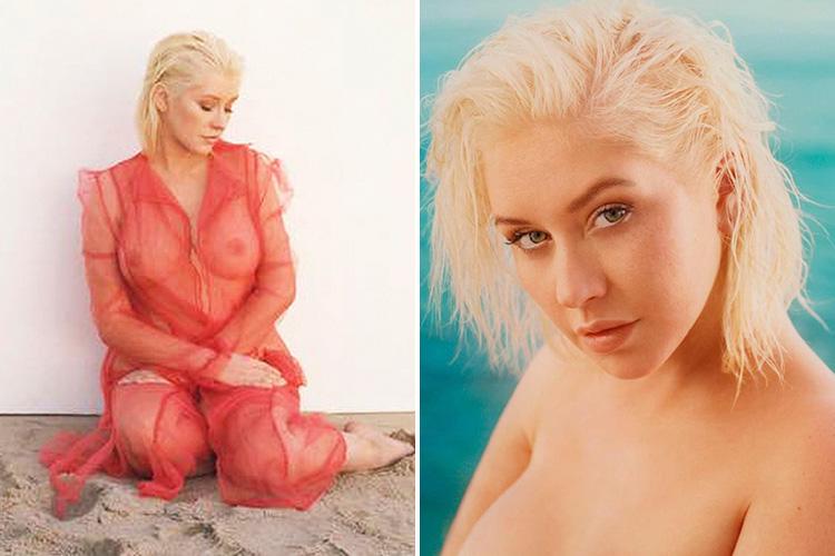 christina aguilera naked photos