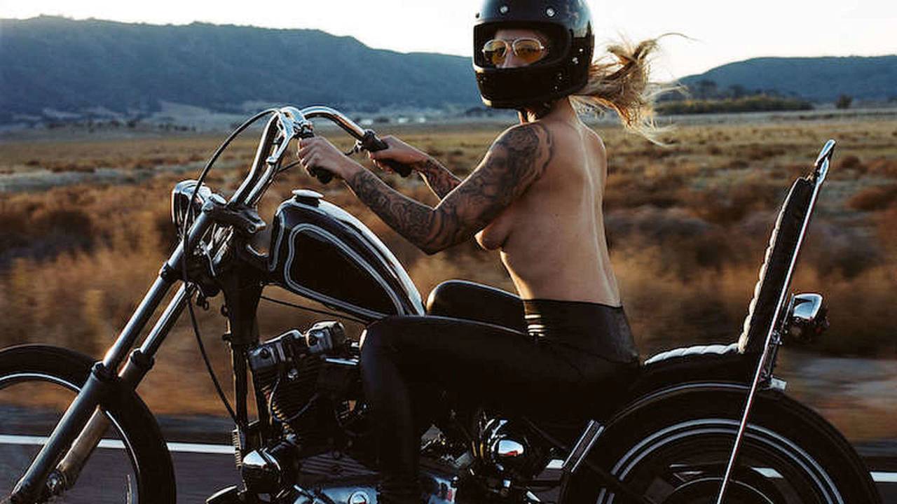 Best of Topless girls on motorcycles