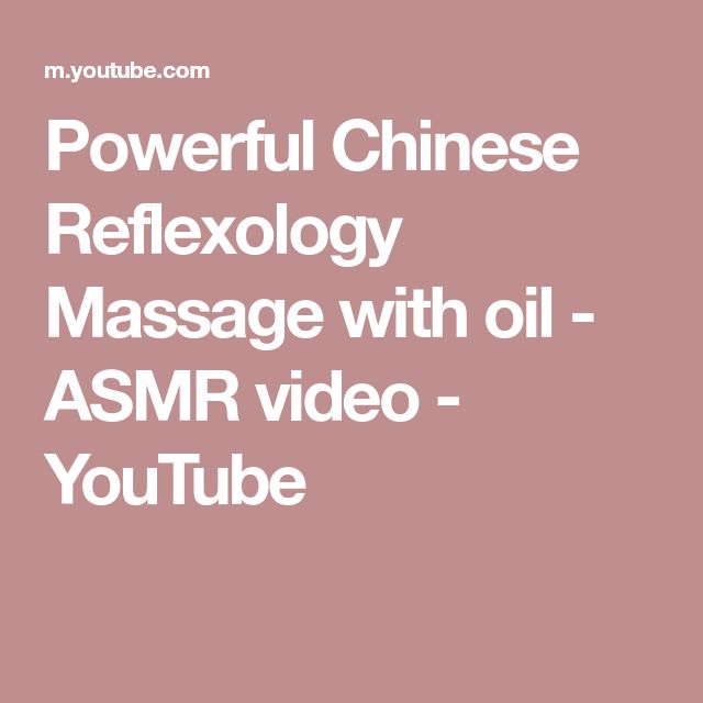cathy behrens reccomend You Tube Chinese Massage
