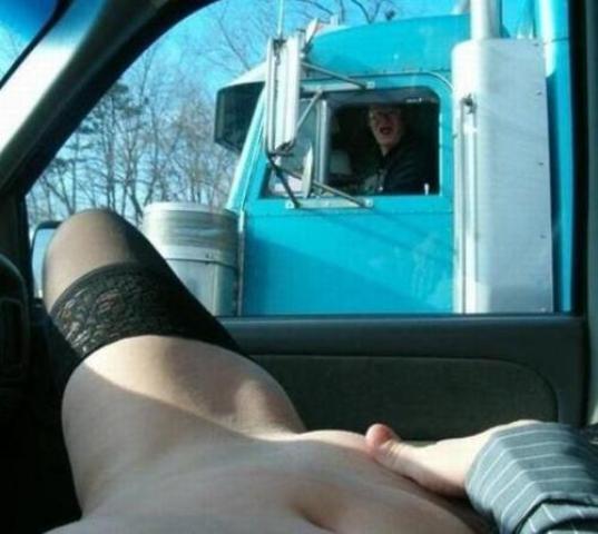 flashing pussy to truckers