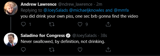 donna schroyer reccomend Joey Salads Drinks Pee