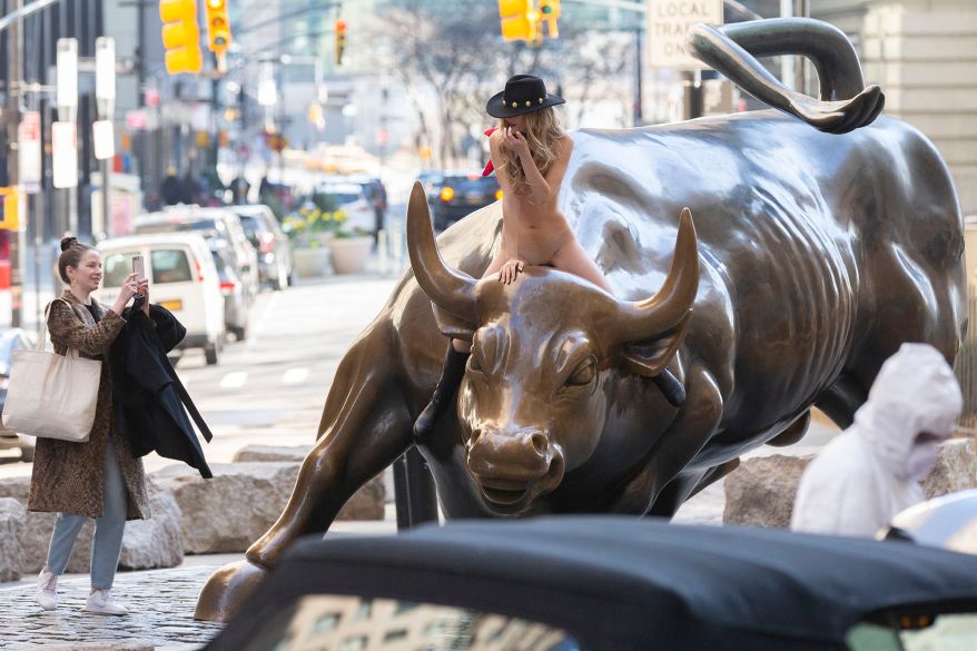 david holsinger reccomend nude woman charging bull pic