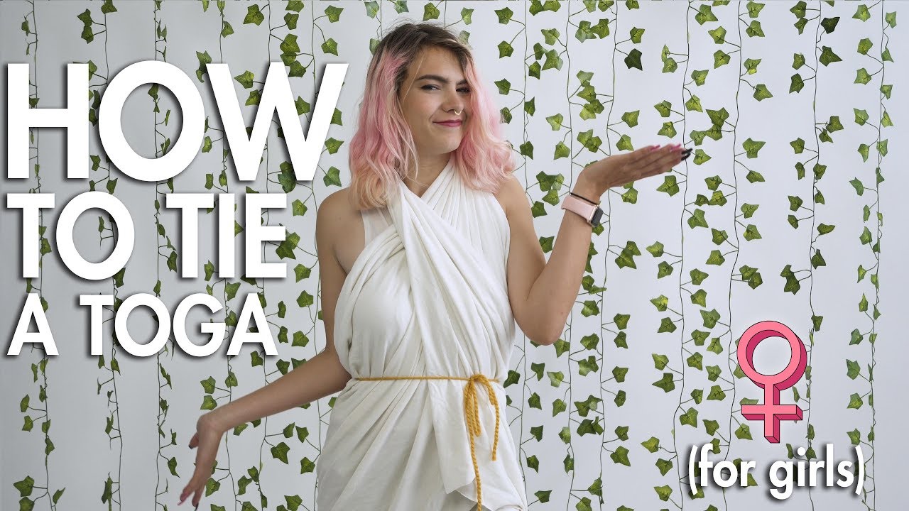 how to make a toga out of a sheet
