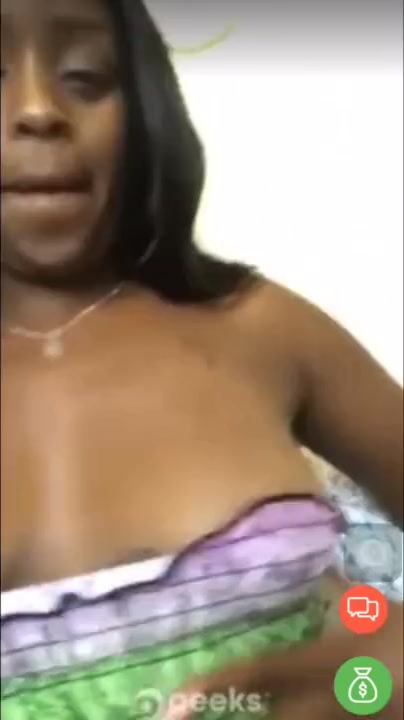 ebony nipple slip