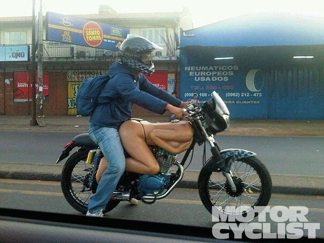 topless girls on motorcycles