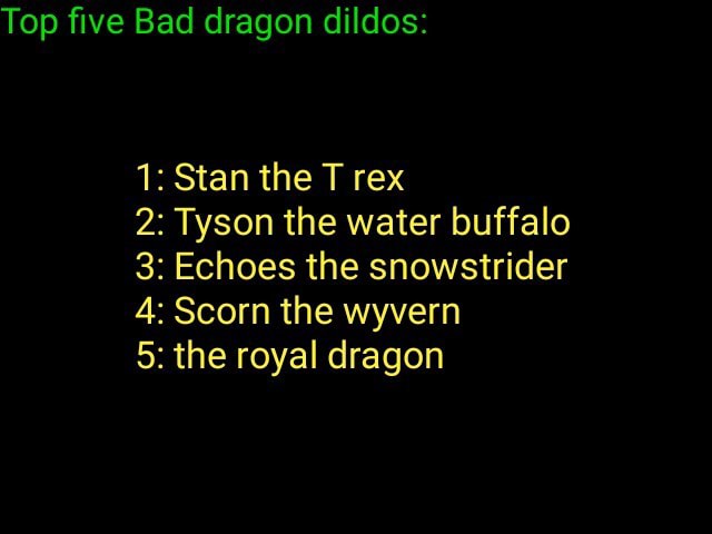 stan the t rex bad dragon