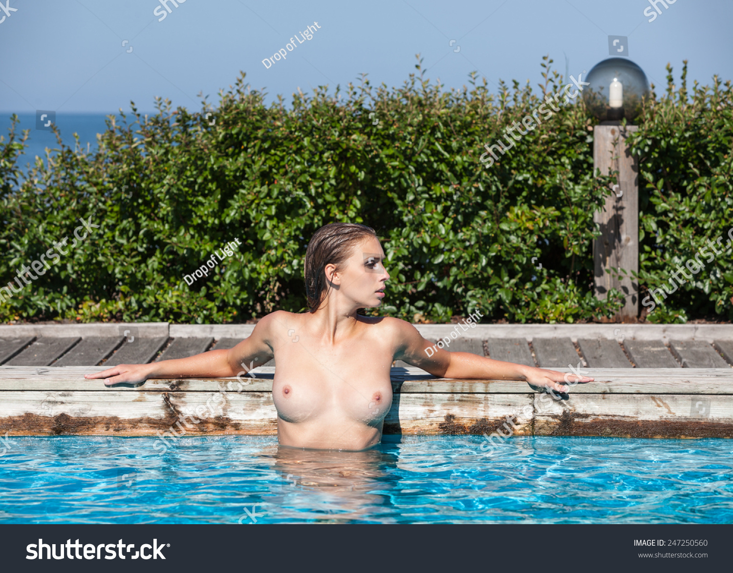 Swimming In Pool Naked del carmen