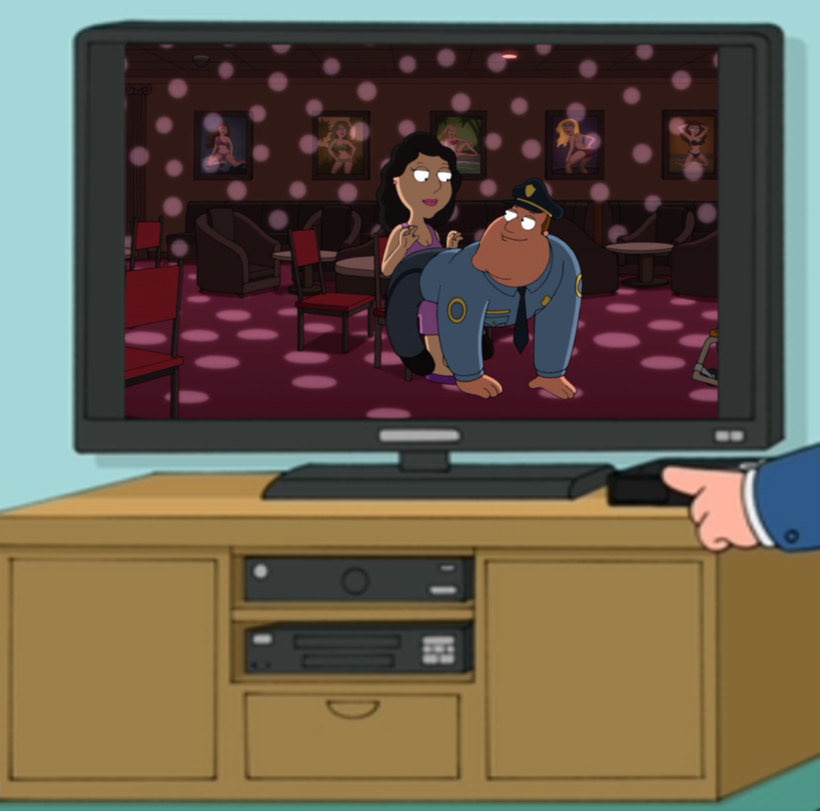 Family Guy Lois Kisses Bonnie word nudity