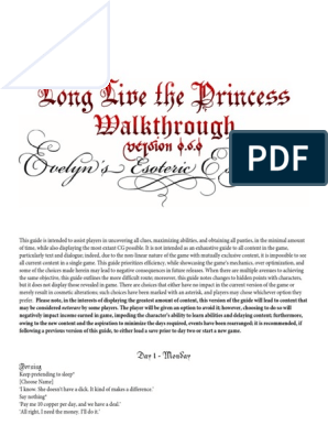 anthony westerfield reccomend long live the princess walkthrough pic