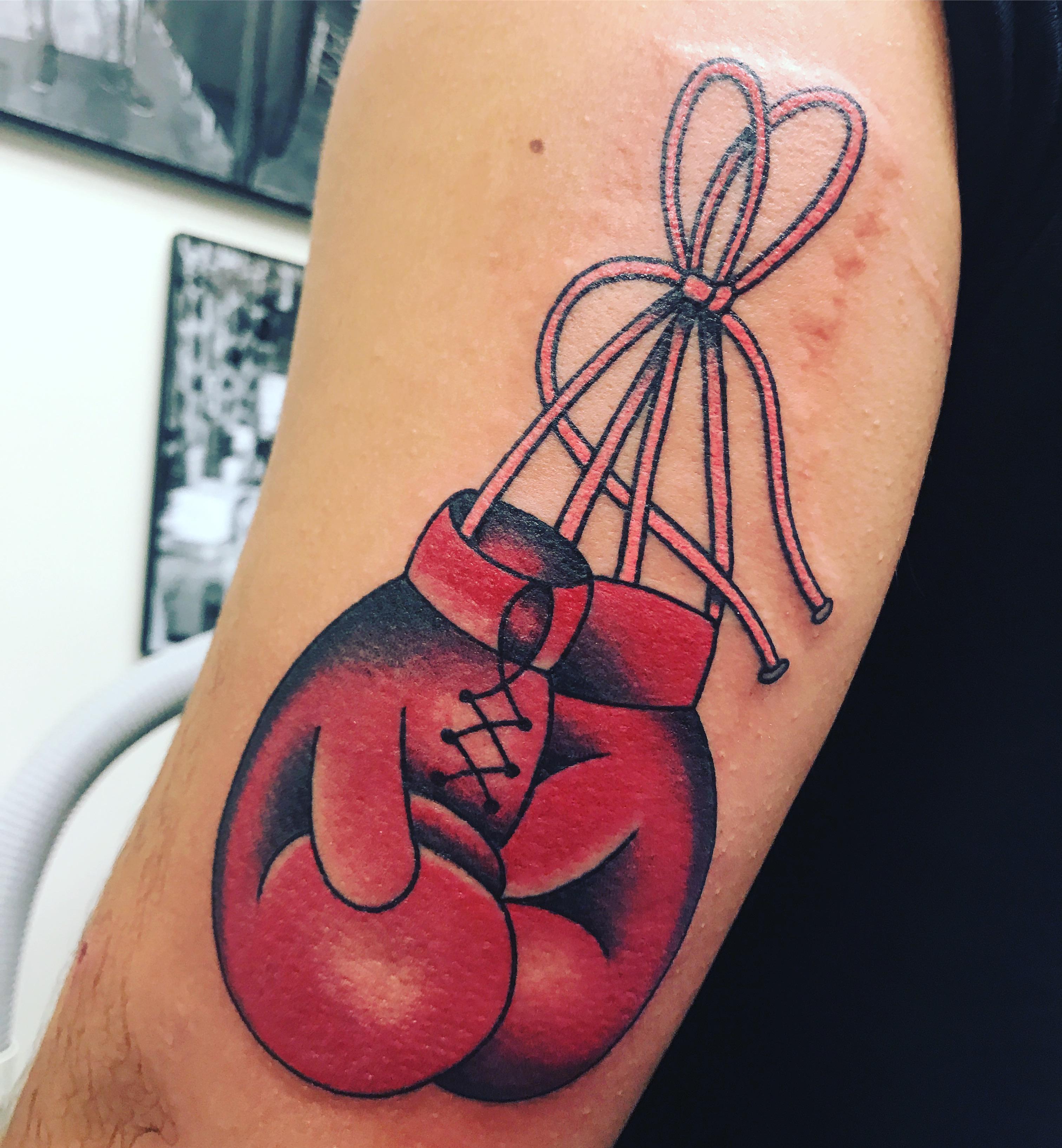 caden bell add boxing glove tattoo photo