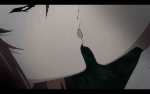 Best of Anime french kiss gif