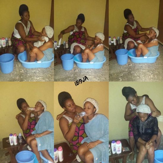 angshuman tamuly add mother and son bathing photo