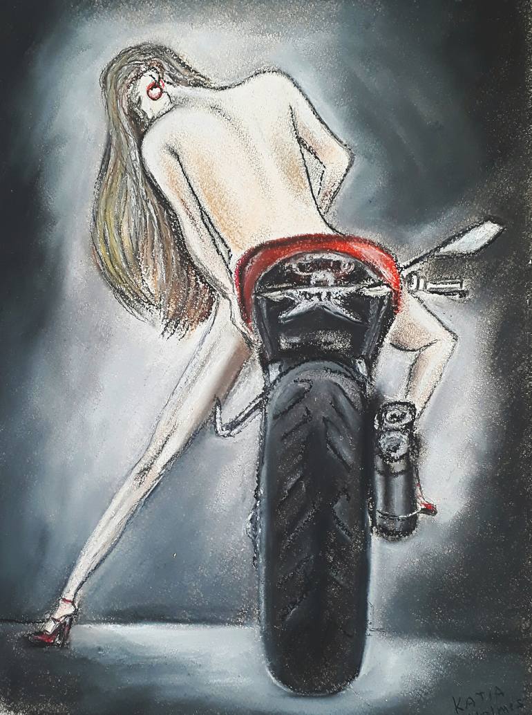 Best of Naked girls on motorbikes