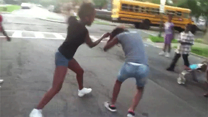 Best of Real girl street fights