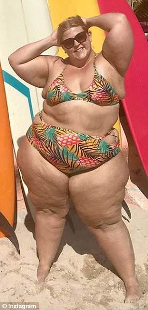 fat chic in bikini