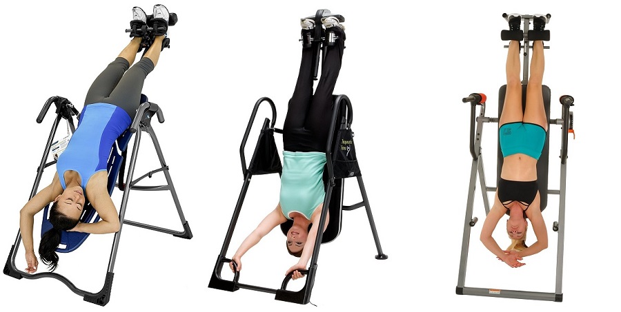 girl on inversion table