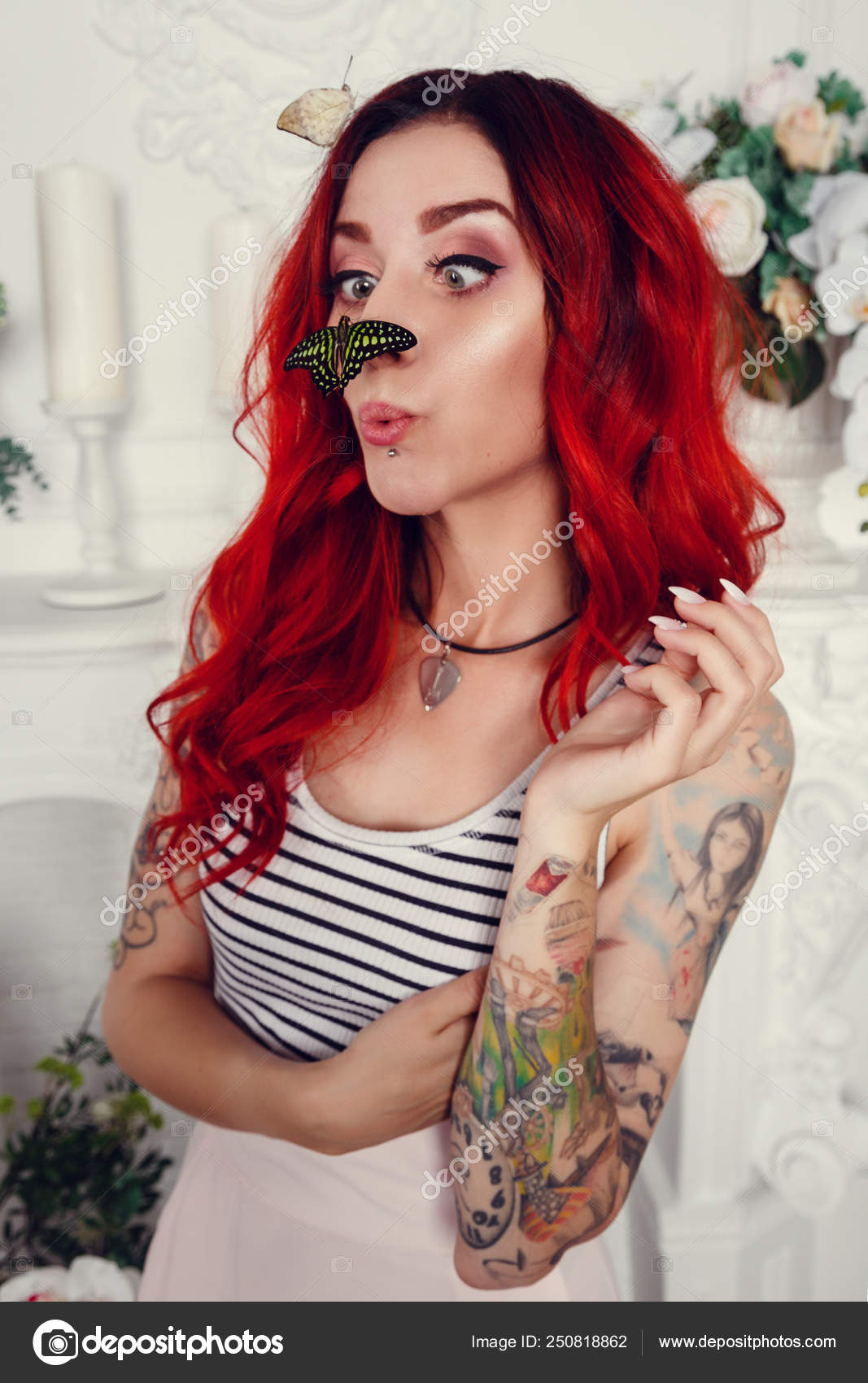 caroline lubbock reccomend hot redhead with tattoos pic