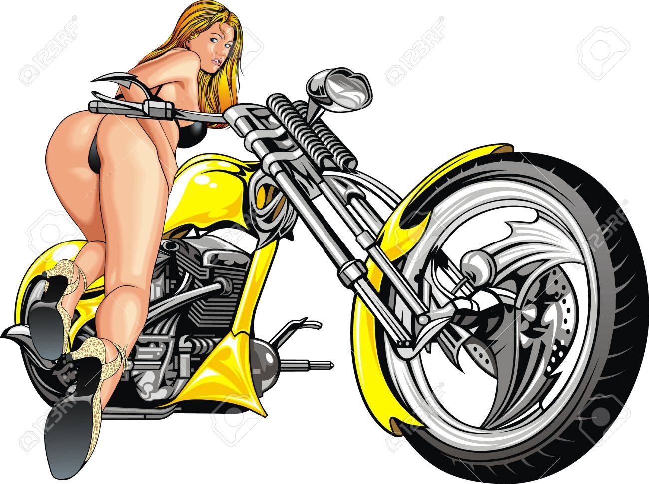 naked girls on motorbikes