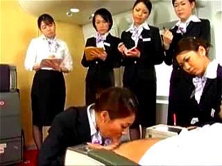 damien robert reccomend Naked Japanese Stewardess In Training
