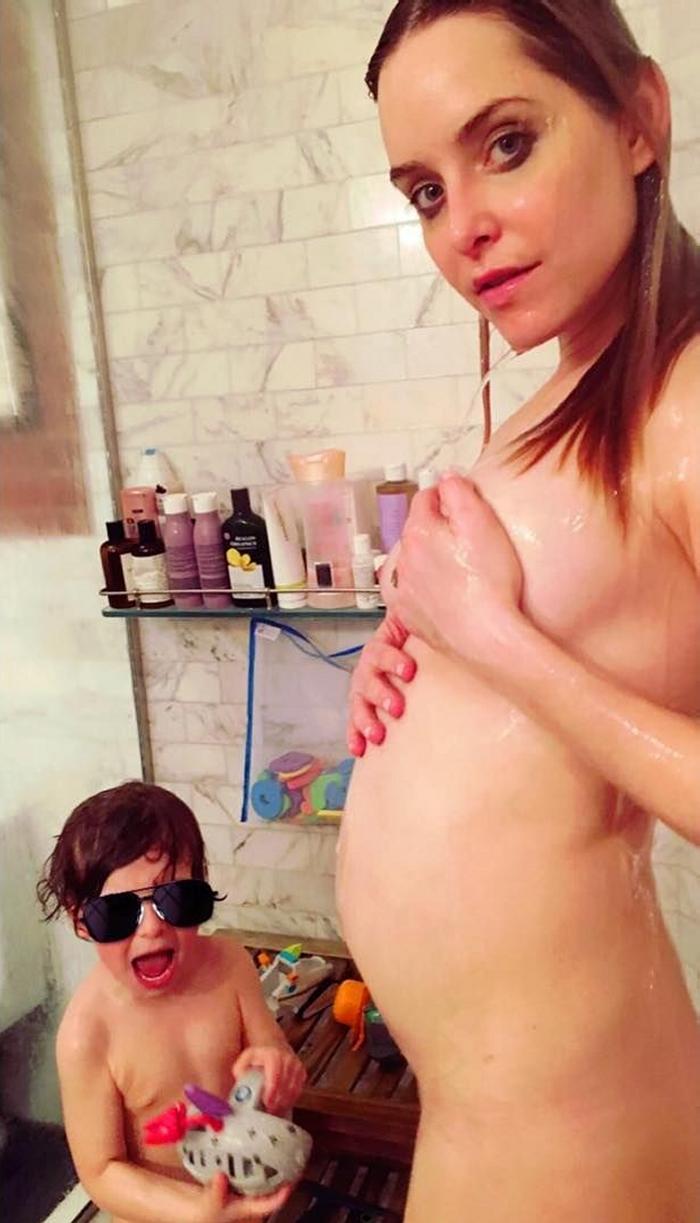 Best of Nude pregnant selfies