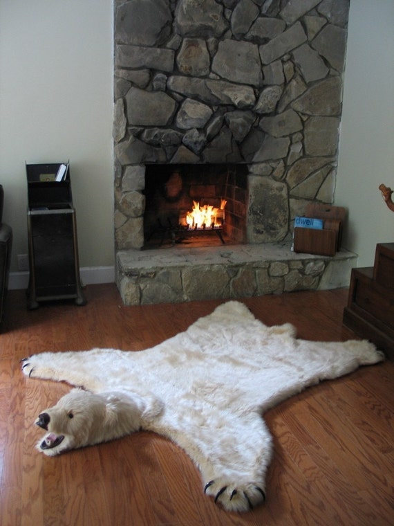 caro vega reccomend Romantic Bear Skin Rug Fireplace