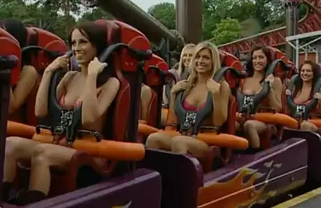 Best of Tits out on roller coaster