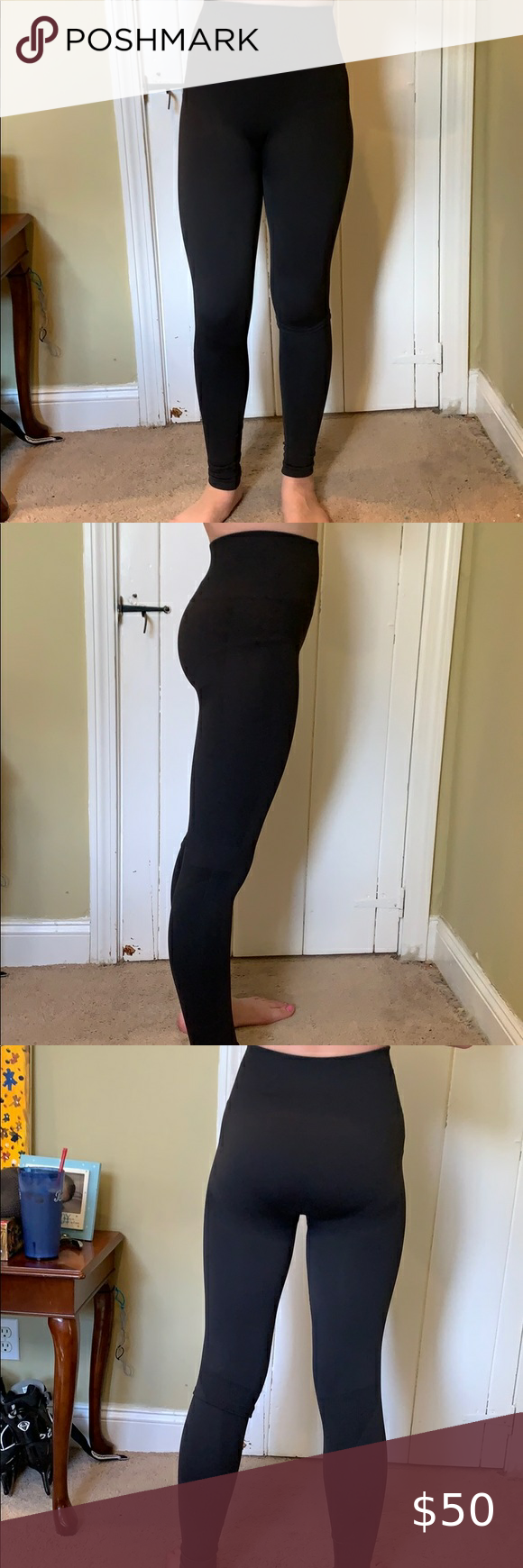Yoga Pants Thigh Gap black divas